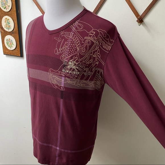 Burberry Prorsum Nova Check Plaid Logo Graphic Tee - Picture 6 of 15